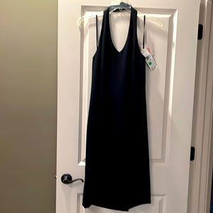 Garfield Marks A-line Halter Dress. Black. 16